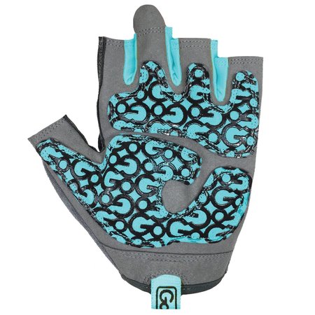 Gofit Women's Pro Trainer Gloves with Padded Go-Tac Palm (Teal/Large) GF-WGTC-L/TU